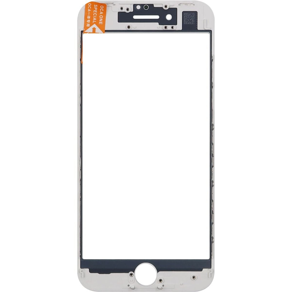 iPhone 8 Glass With Frame And OCA Pre-Installed White