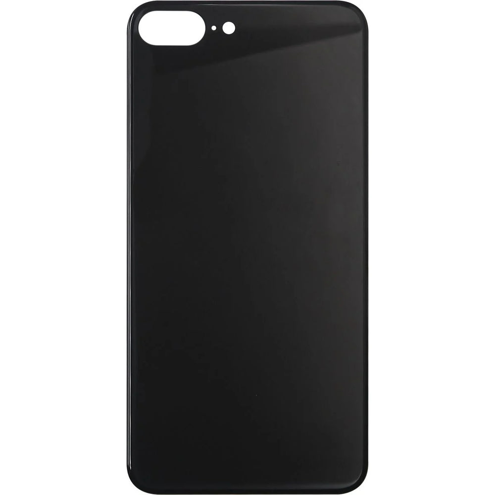 iPhone 8 Plus Back Glass Without Camera Lens Black NO LOGO