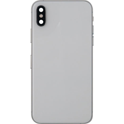 iPhone XS Back Housing W/ Small Parts White (NO WARRANTY) NO LOGO