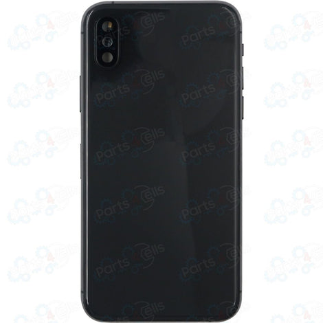 iPhone XS Back Housing W/ Small Parts Black (NO WARRANTY) NO LOGO