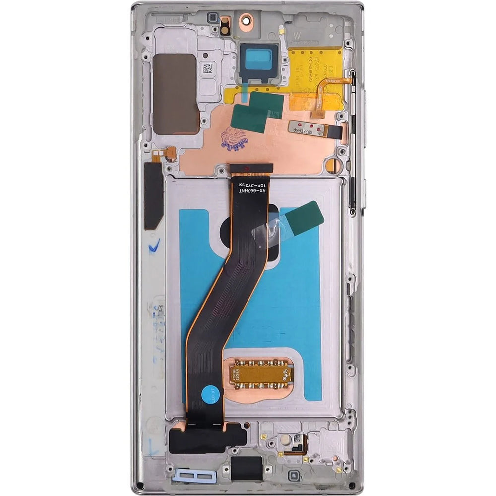 Samsung Note 10 Plus LCD With Touch + Frame After Market OLED Aura Silver (Smaller Size)