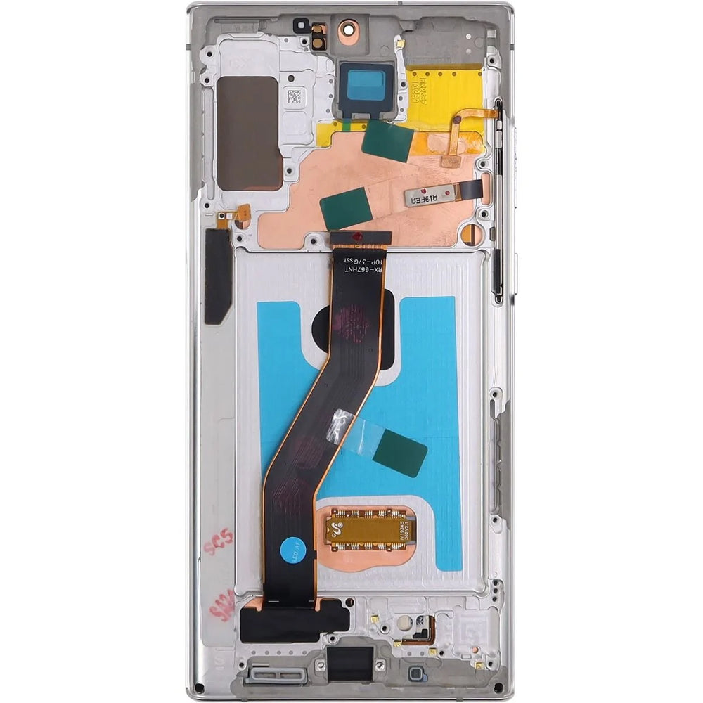 Samsung Note 10 Plus LCD With Touch + Frame After Market OLED Aura White (Smaller Size)