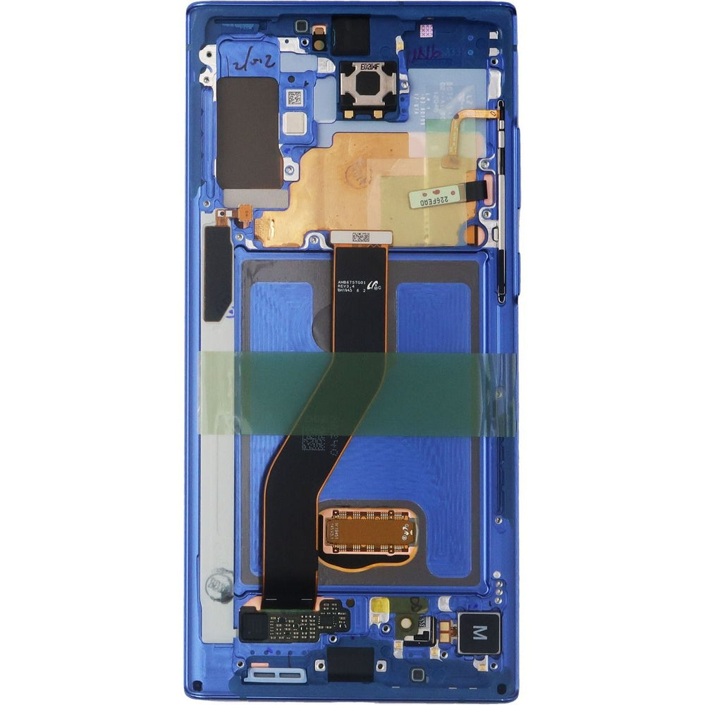 Samsung Note 10 Plus LCD With Touch + Frame Aura Blue Service Pack