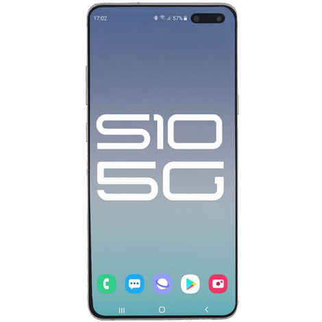 Samsung S10 5G LCD With Touch + Frame Crown Silver (Refurbished OLED)
