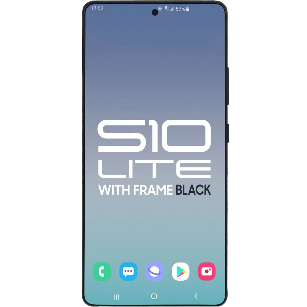 Samsung S10 Lite LCD With Touch + Frame Prism Black SERVICE PACK