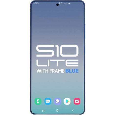 Samsung S10 Lite LCD With Touch + Frame Prism Blue SERVICE PACK