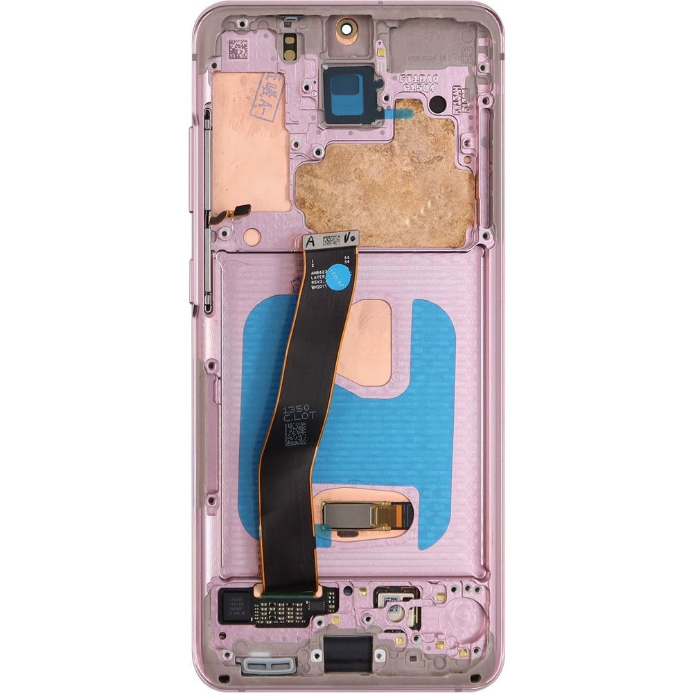 Samsung S20 5G LCD With Touch + Frame Cloud Pink (Compatible W/ Verizon 5G UW Model) (Refurbished OLED)