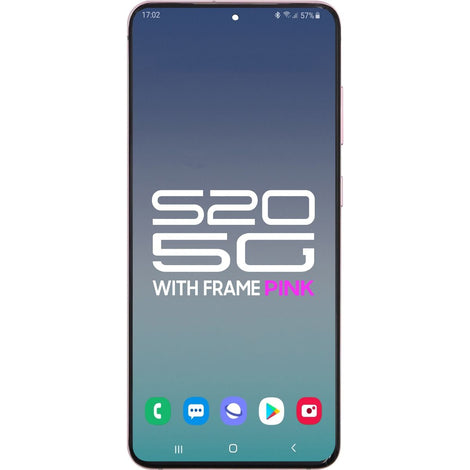 Samsung S20 5G LCD With Touch + Frame Cloud Pink (Compatible W/ Verizon 5G UW Model) (Refurbished OLED)