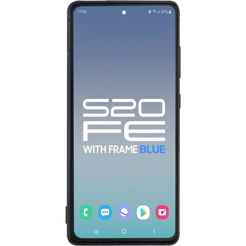 Samsung S20 FE 5G LCD With Touch + Frame Navy Blue (Refurbished OLED)