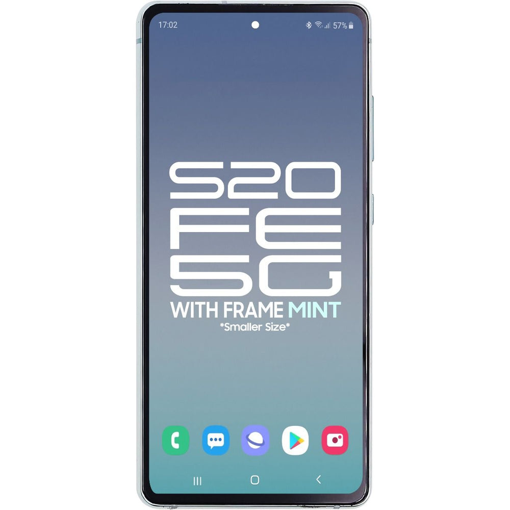 Samsung S20 FE 5G LCD With Touch + Frame After Market OLED Cloud Mint (Smaller Size)