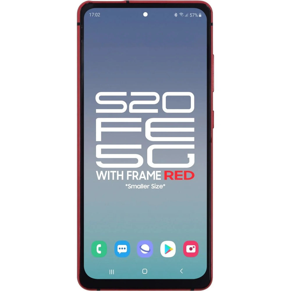 Samsung S20 FE 5G LCD With Touch + Frame After Market OLED Cloud Red (Smaller Size)