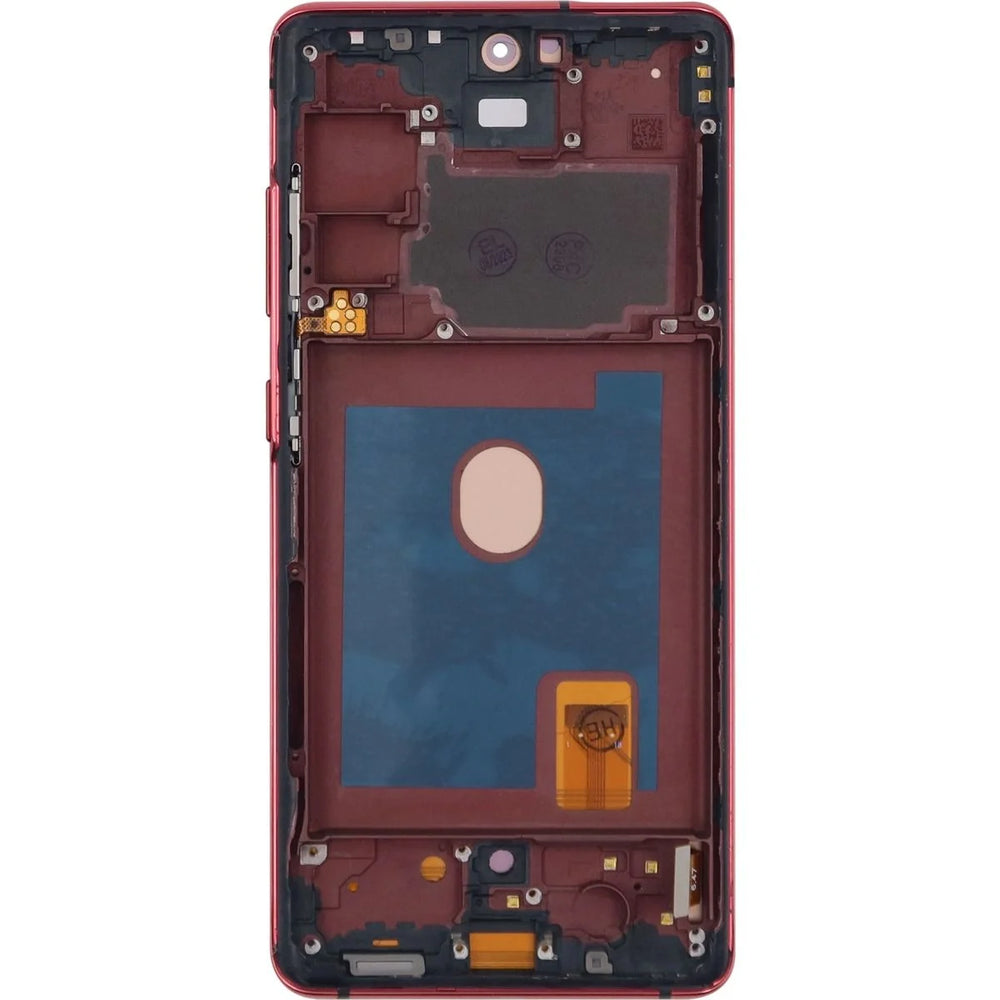 Samsung S20 FE 5G LCD With Touch + Frame After Market OLED Cloud Red (Smaller Size)