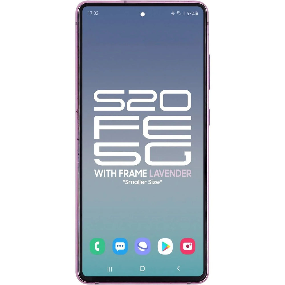 Samsung S20 FE 5G LCD With Touch + Frame After Market OLED Lavender (Smaller Size)