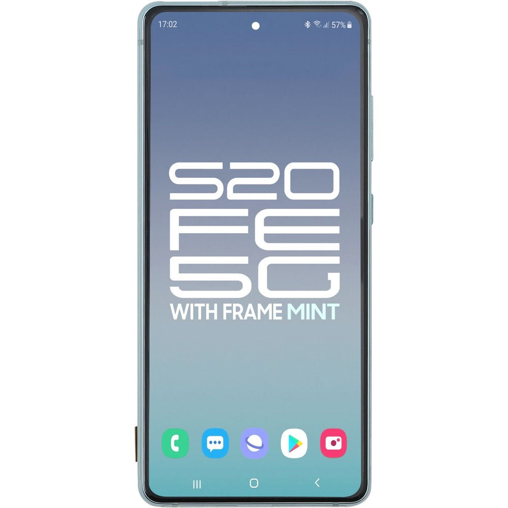 Samsung S20 FE 5G LCD With Touch + Frame Cloud Mint (Refurbished OLED)