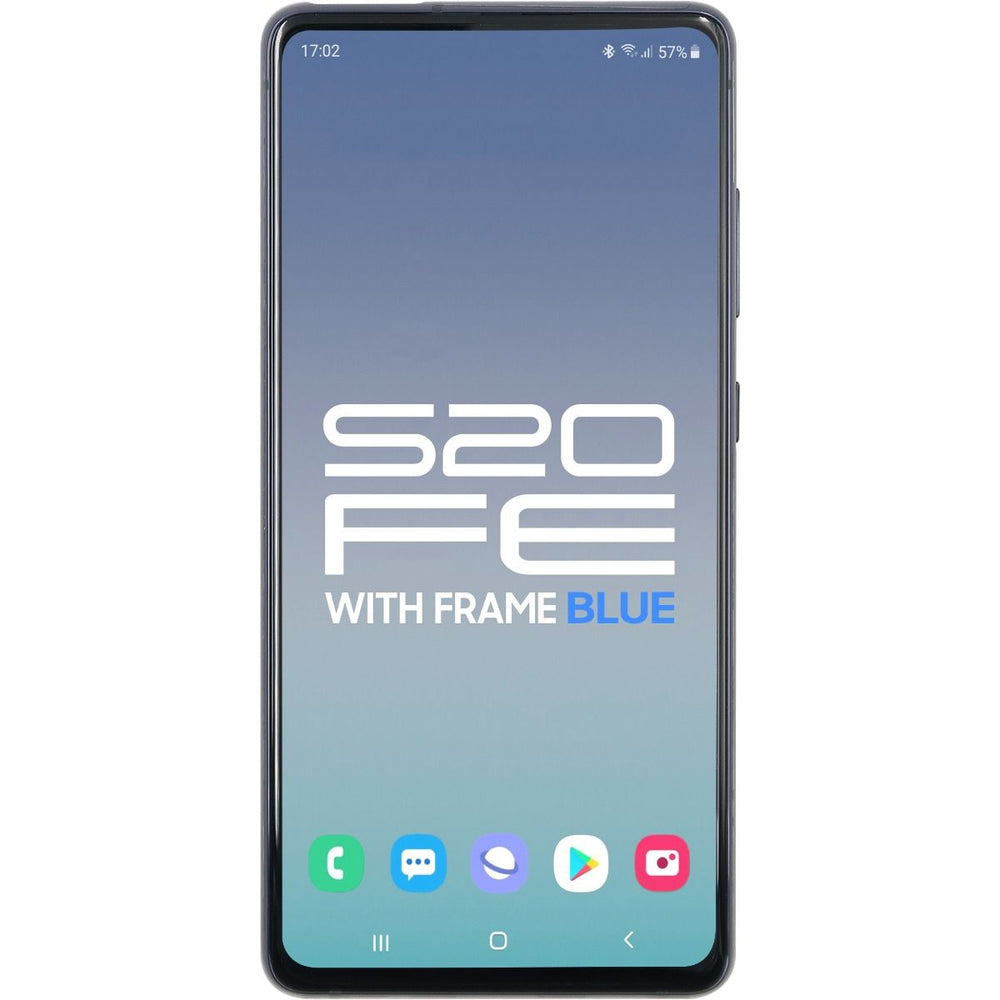 Samsung S20 FE 5G LCD With Touch + Frame Cloud Navy Blue SERVICE PACK
