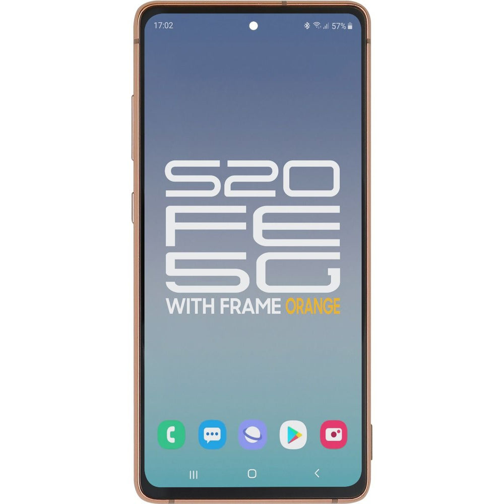 Samsung S20 FE 5G LCD With Touch + Frame Cloud Orange (Refurbished OLED)