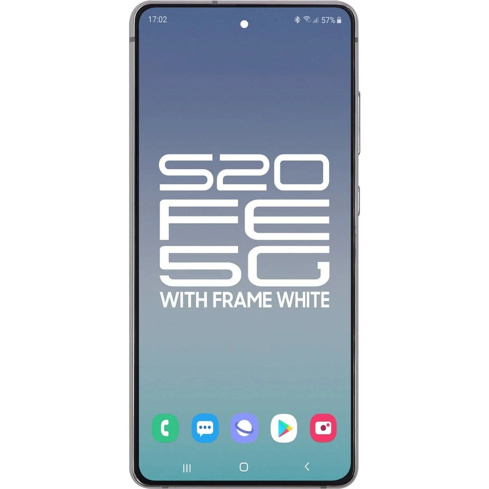 Samsung S20 FE 5G LCD With Touch + Frame Cloud White (Refurbished OLED)