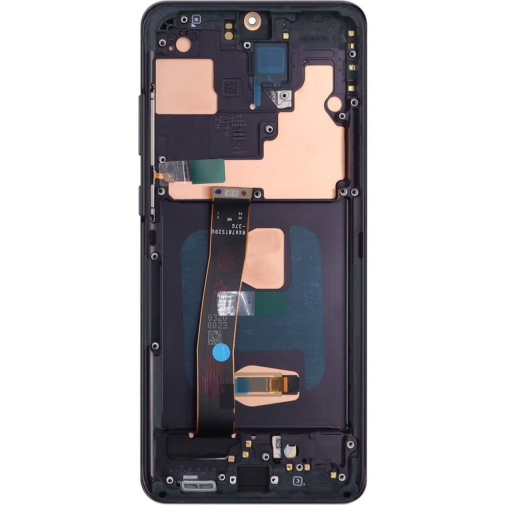 Samsung S20 Ultra 5G LCD With Touch + Frame After Market OLED Cosmic Black (Smaller Size)