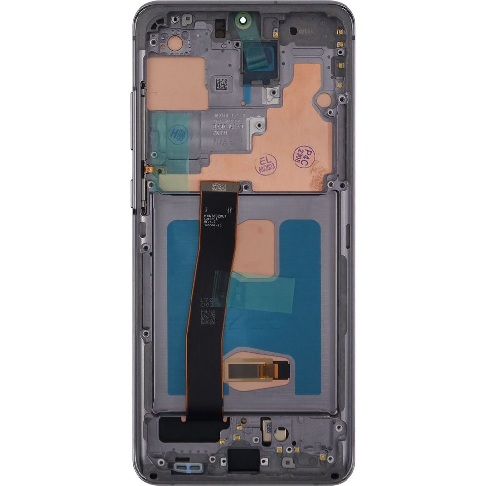 Samsung S20 Ultra 5G LCD With Touch + Frame After Market OLED Cosmic Grey (Smaller Size)