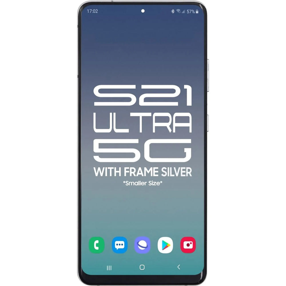 Samsung S21 Ultra 5G LCD With Touch + Frame After Market OLED Phantom Silver (BIG SIZE OLED) 6.8'