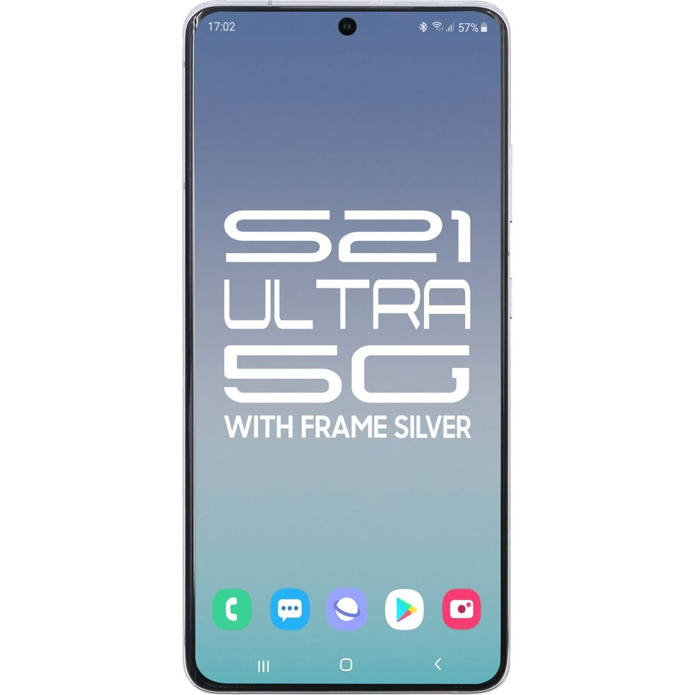 Samsung S21 Ultra 5G LCD With Touch + Frame Phantom Silver SERVICE PACK