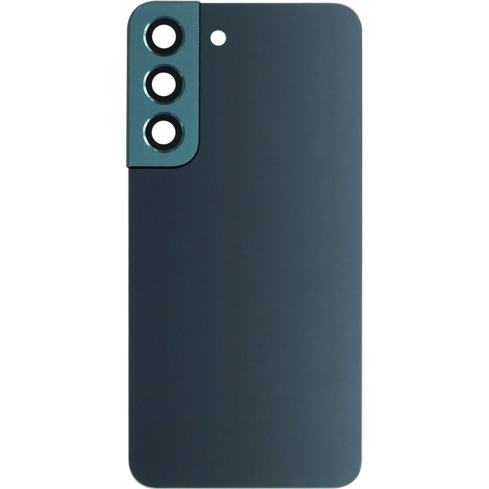 Samsung S22 5G Back Door Black With Camera Lens Green