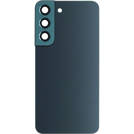 Samsung S22 5G Back Door Black With Camera Lens Green