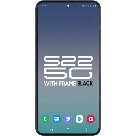 Samsung S22 5G LCD With Touch + Frame Phantom Black SERVICE PACK