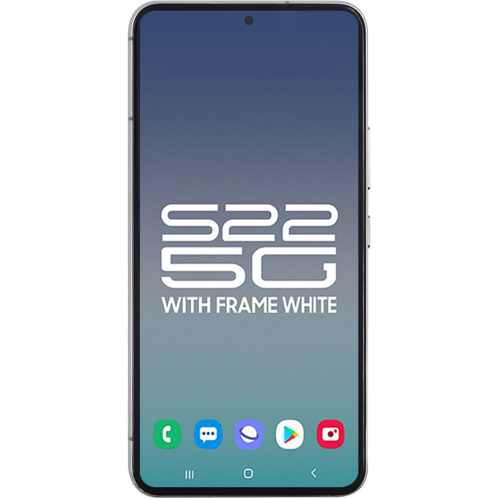 Samsung S22 5G LCD With Touch + Frame White (Refurbished OLED)