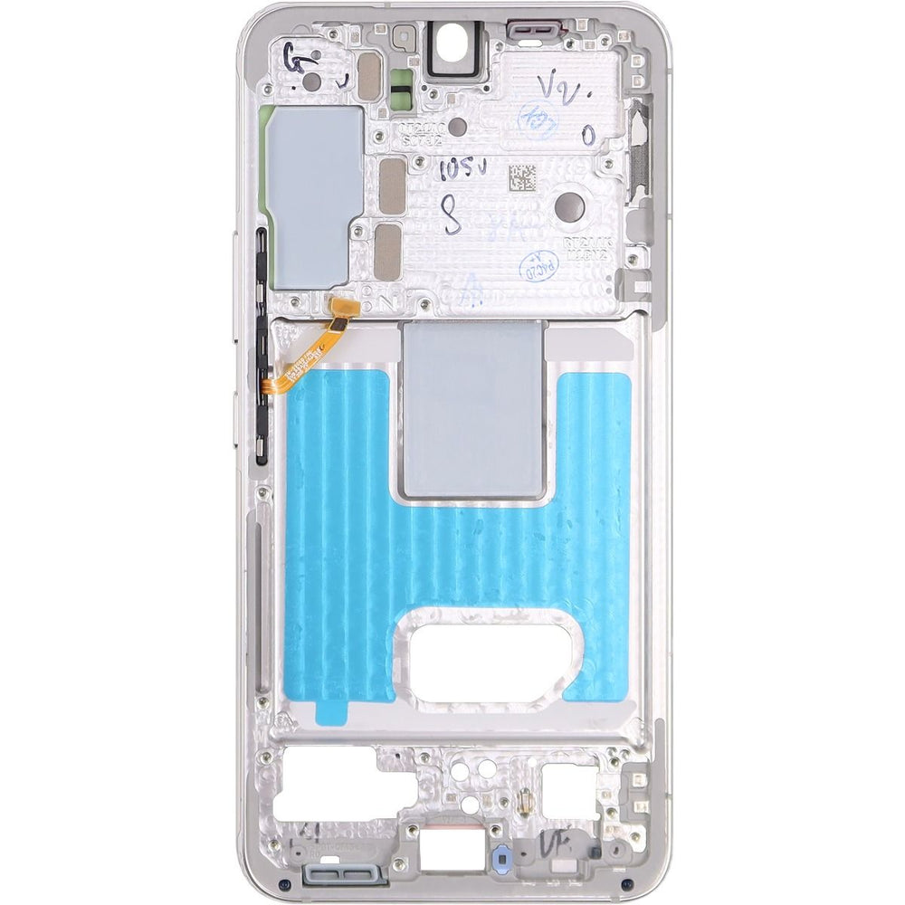 Samsung S22 5G Mid-Frame Housing Phantom White (US Version)