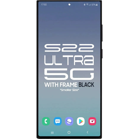Samsung S22 Ultra 5G LCD With Touch + Frame After Market OLED Phantom Black (BIG SIZE OLED) 6.78'