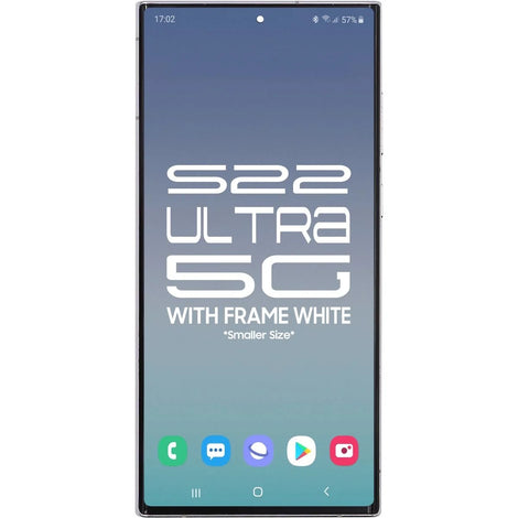 Samsung S22 Ultra 5G LCD With Touch + Frame After Market OLED Phantom White (BIG SIZE OLED) 6.78'