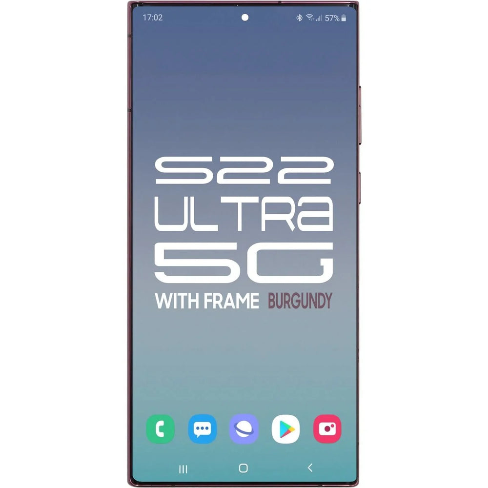 Samsung S22 Ultra 5G LCD With Touch + Frame Burgundy (Refurbished OLED)