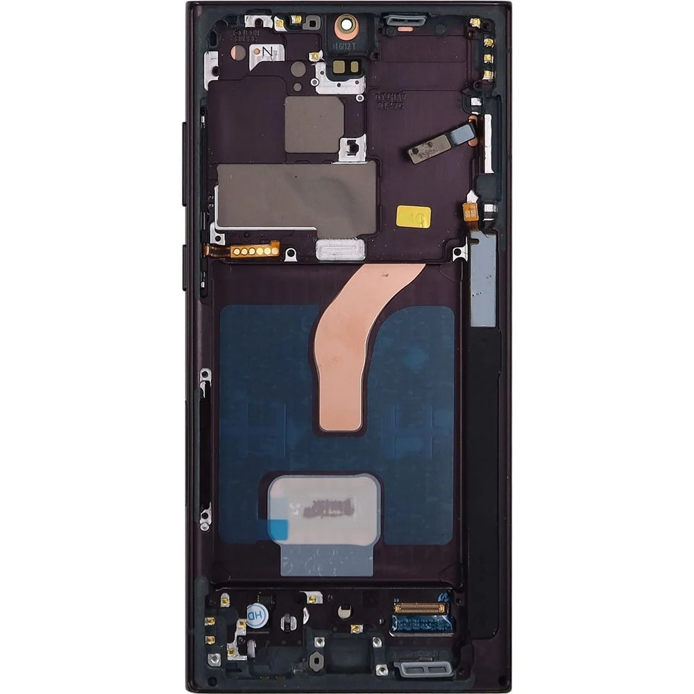 Samsung S22 Ultra 5G LCD With Touch + Frame After Market OLED Phantom Black (BIG SIZE OLED) 6.78'