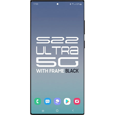 Samsung S22 Ultra 5G LCD With Touch + Frame Phantom Black A Grade (OEM PULL)