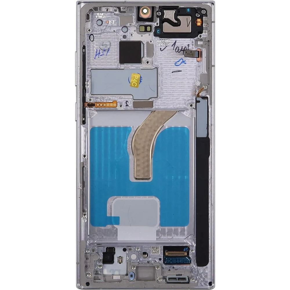 Samsung S22 Ultra 5G LCD With Touch + Frame After Market OLED Phantom White (BIG SIZE OLED) 6.78'