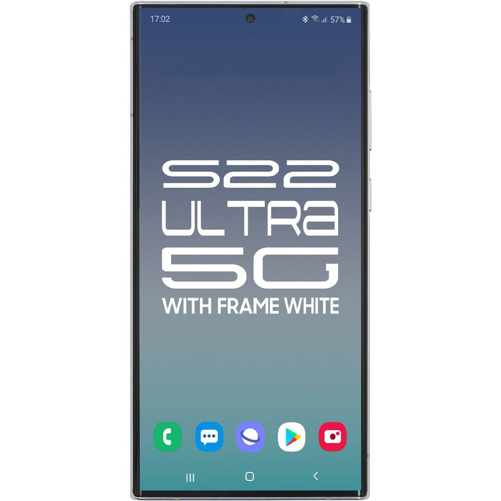 Samsung S22 Ultra 5G LCD With Touch + Frame Phantom White SERVICE PACK