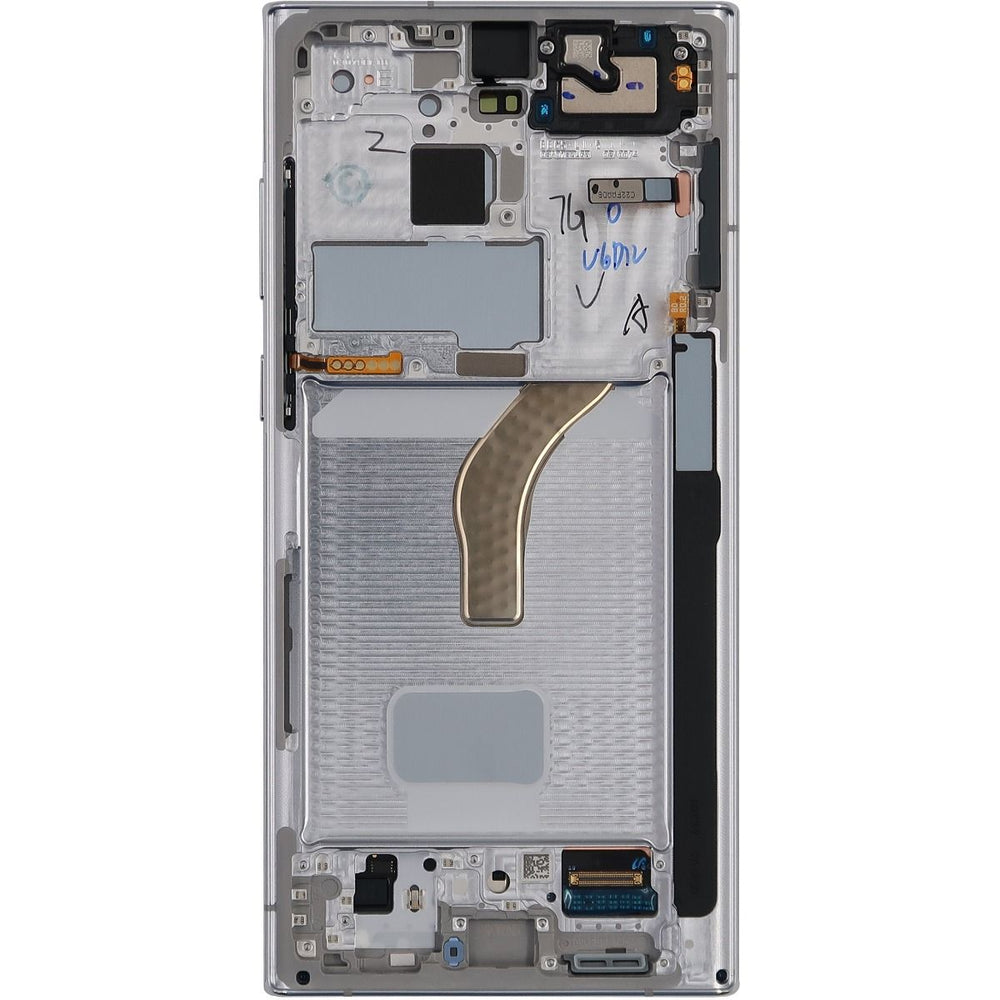 Samsung S22 Ultra 5G LCD With Touch + Frame Phantom White SERVICE PACK