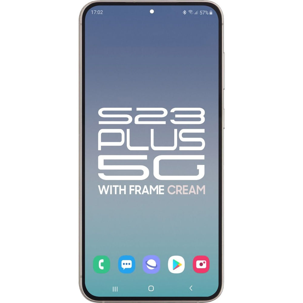 Samsung S23 Plus 5G LCD With Touch + Frame Cream SERVICE PACK