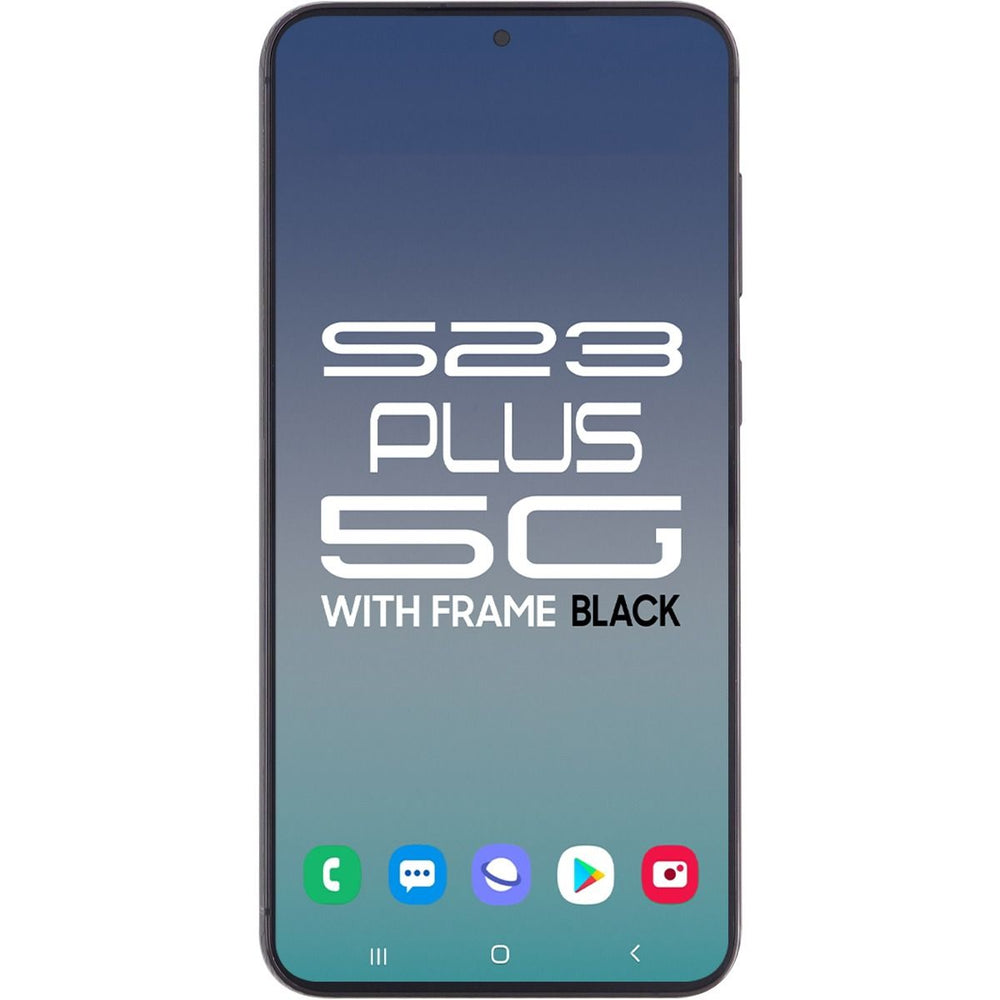 Samsung S23 Plus 5G LCD With Touch + Frame Phantom Black SERVICE PACK C Grade (OEM PULL)