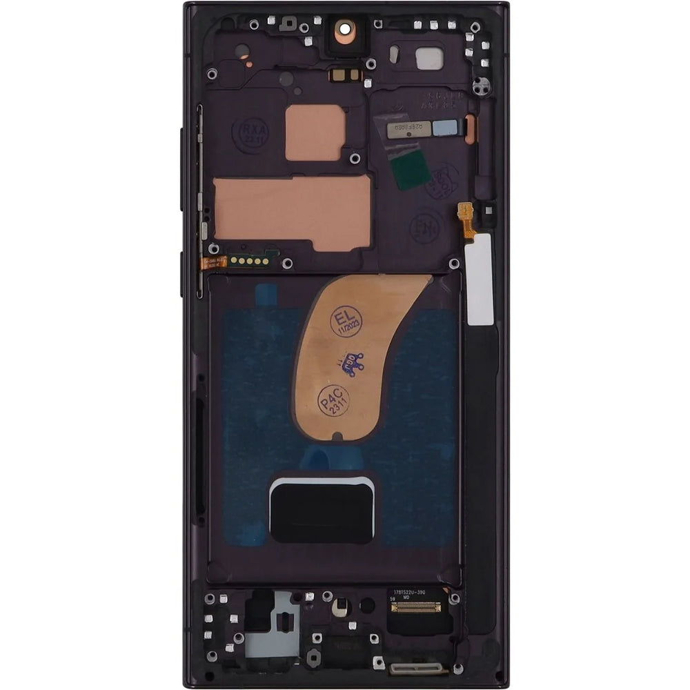 Samsung S23 Ultra 5G LCD With Touch + Frame After Market OLED Phantom Black (SMALL SIZE OLED) 6.67'