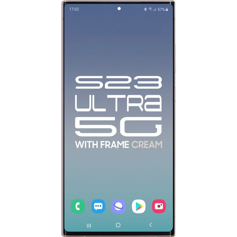 Samsung S23 Ultra 5G LCD With Touch + Frame Cream SERVICE PACK