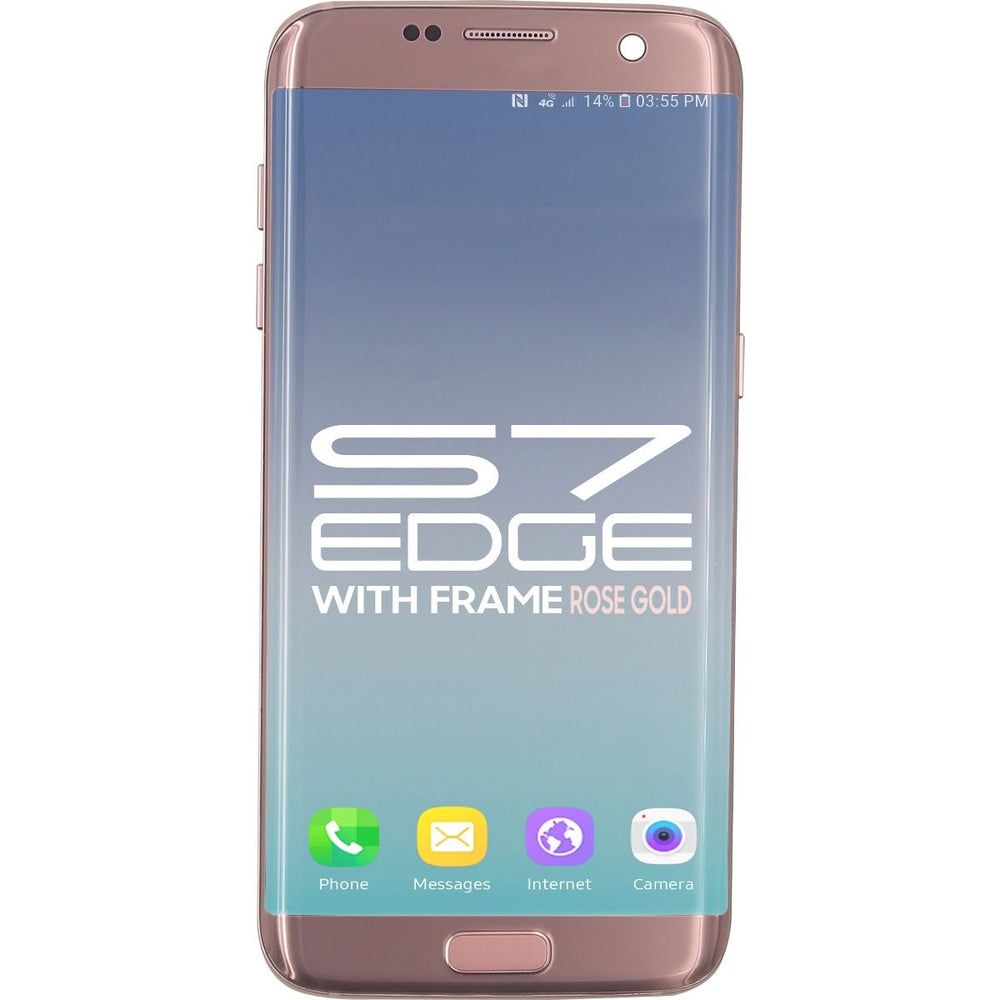 Samsung S7 Edge LCD With Touch + Frame Rose Gold (OEM PULL)