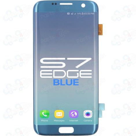 Samsung S7 Edge LCD With Touch Coral Blue (OEM PULL)