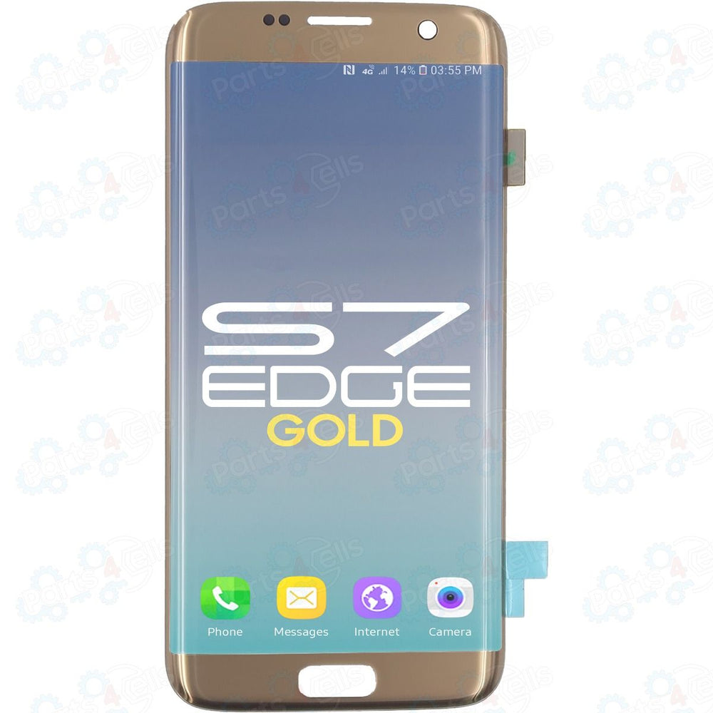 Samsung S7 Edge LCD With Touch Gold (OEM PULL)